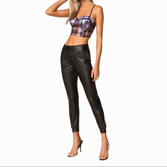 Commando Faux Leather Joggers - Picture 2 of 6